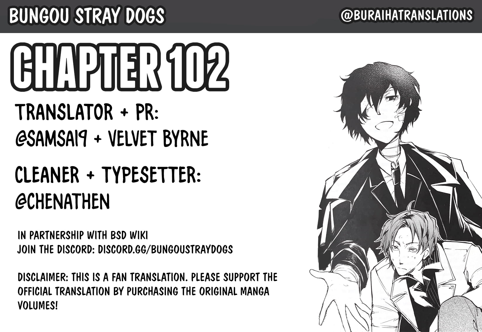 Bungou Stray Dogs, Chapter 102 image 01